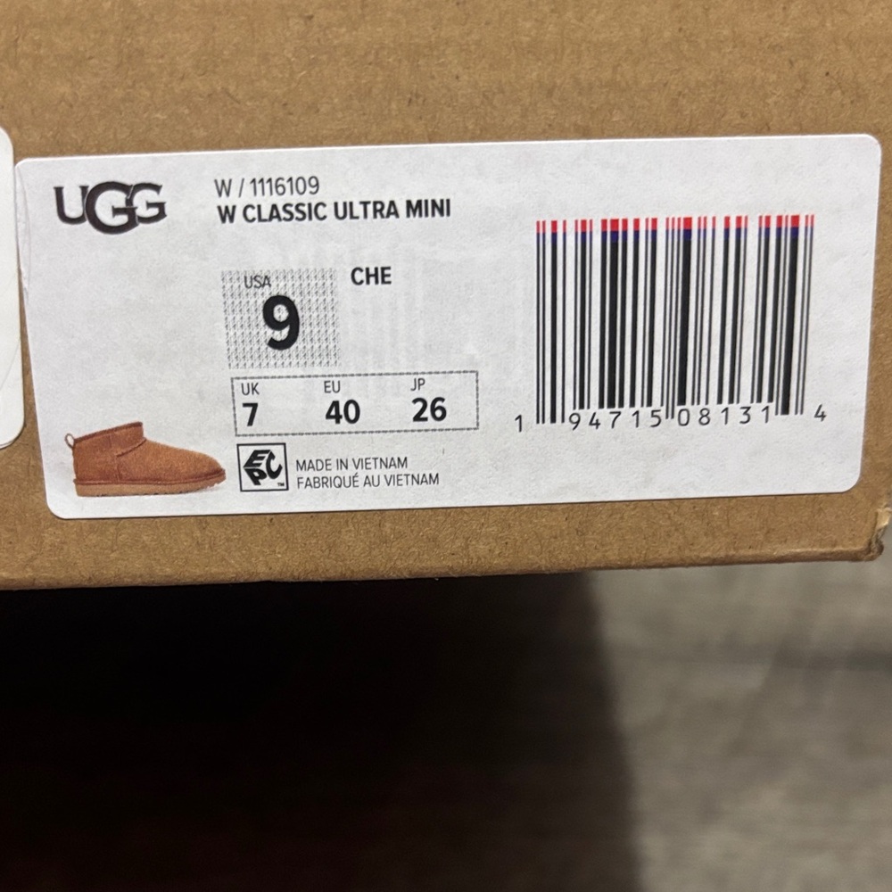 UGG W Classic Ultra Mini Boots - CHE (Chestnut)